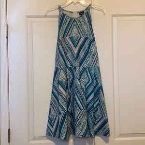 Geometric print dress